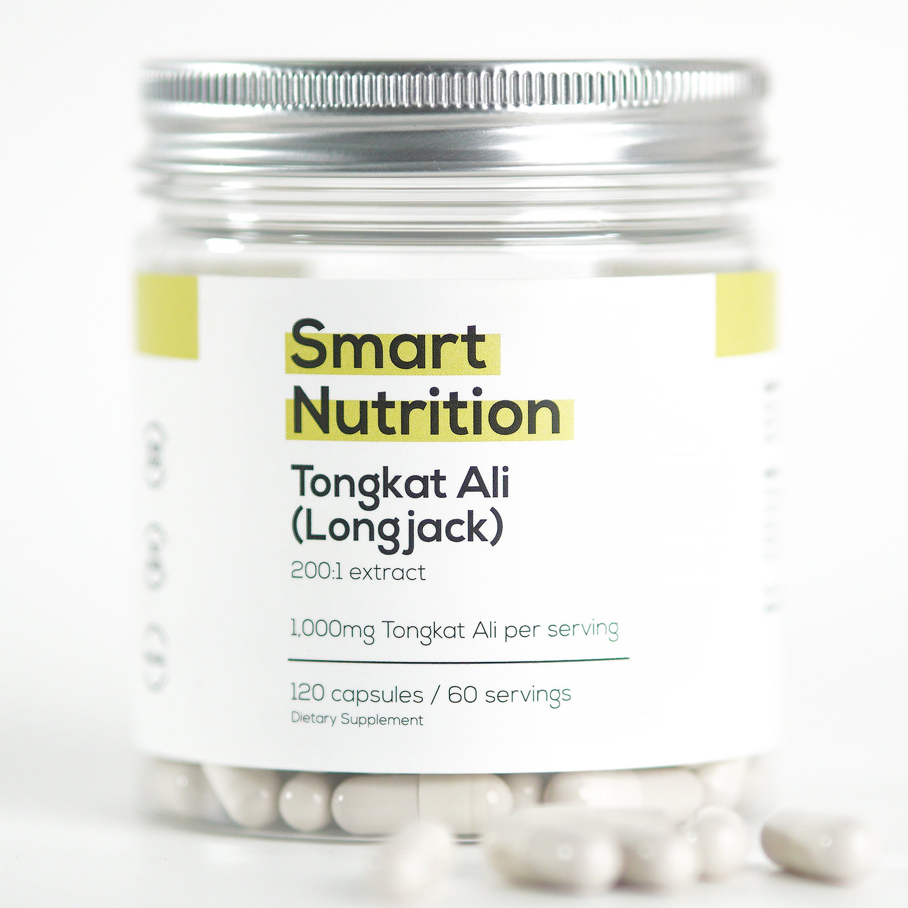 SMART NUTRITION - Tongkat Ali 200:1 Extract 1,000mg per serving - 60 s